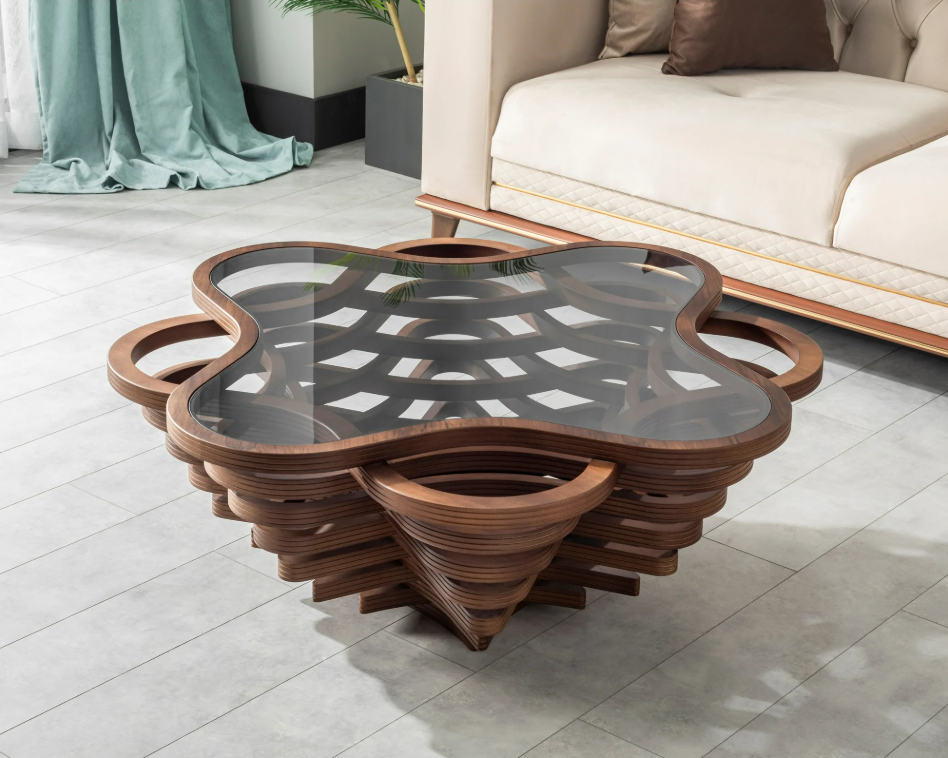 Cloud Table Nussholz