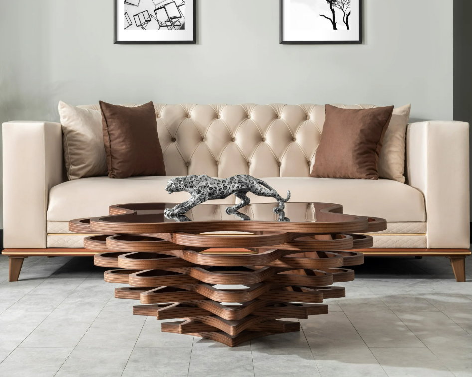 Cloud Table Nussholz