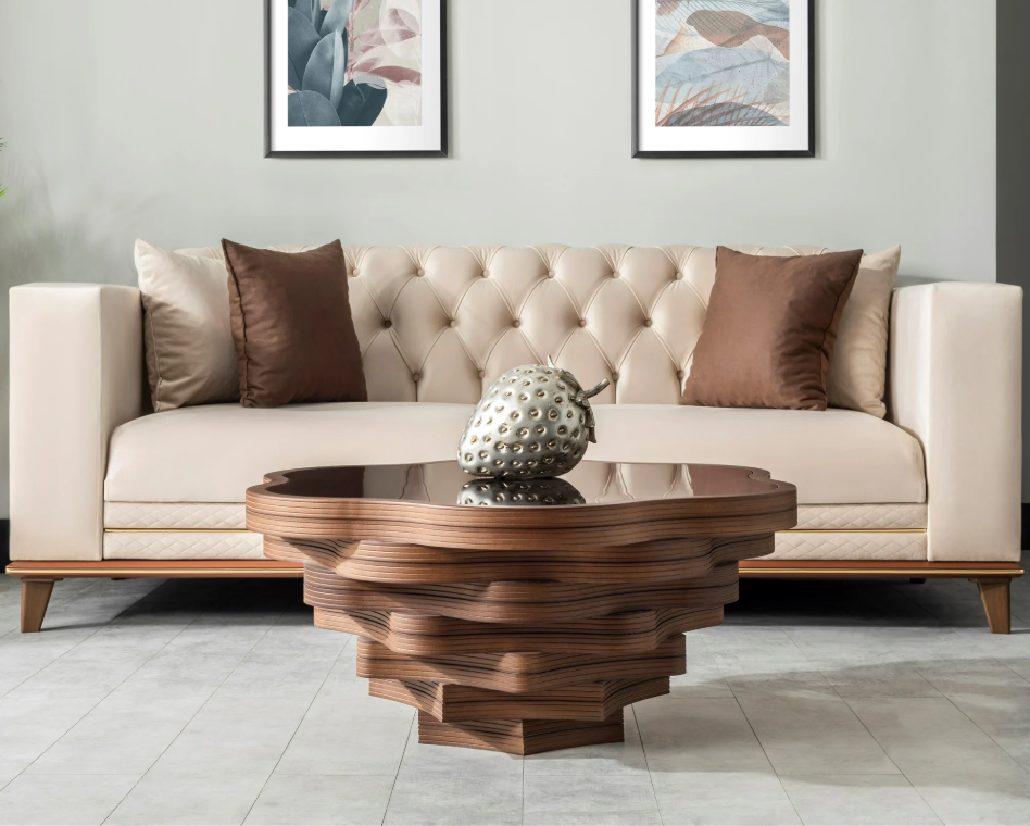 Daisy Table Nussholz