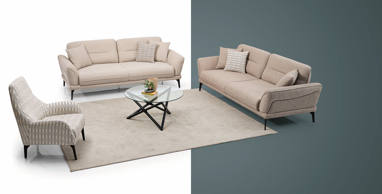 Pisa Polstergarnitur 3-er + 3-er + Sessel