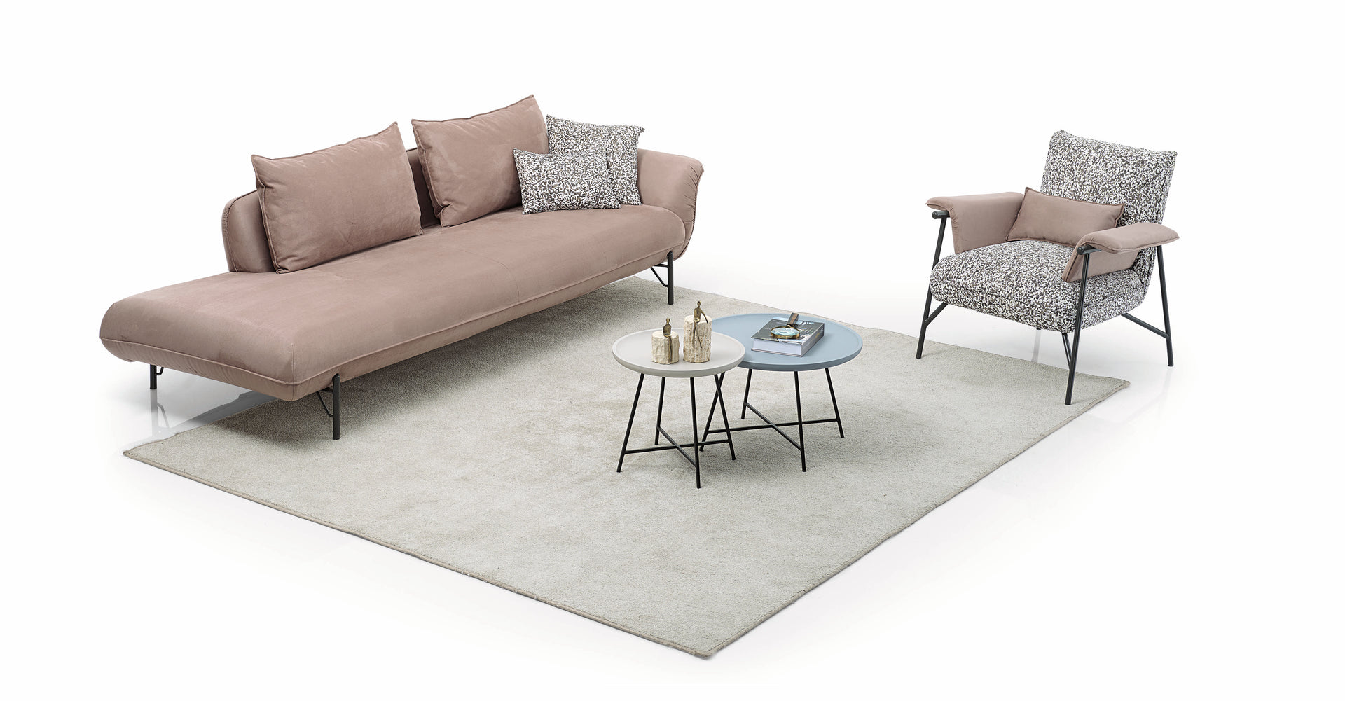 Prada Relax Polstergarnitur 4-er + Sessel