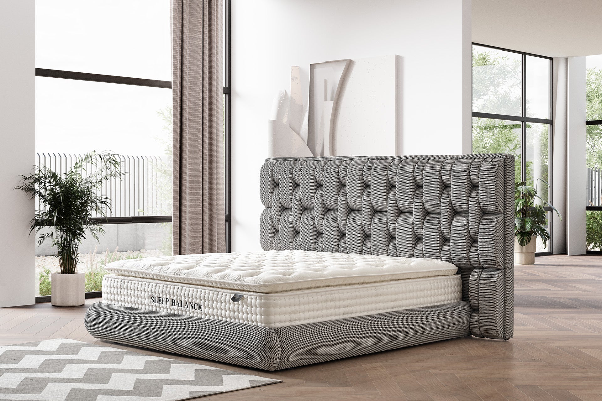 Schlafset Sleep Balance mit Matratze und Nachttisch